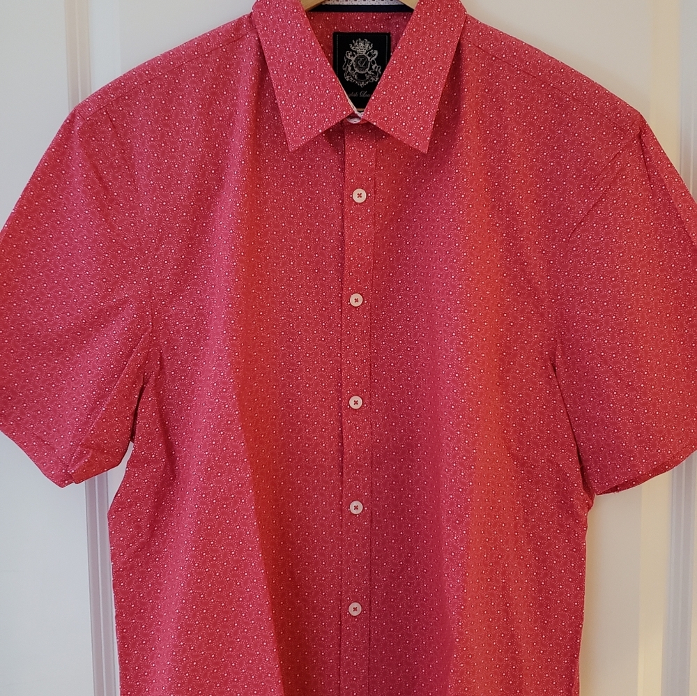 Mens English Laundry Short Sleeve Button Down Shirt